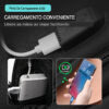 Mochila de Viagem Antifurto Grande Notebook 15" Preta