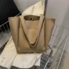 Bolsa Tote Maxi Feminina Casual em Couro