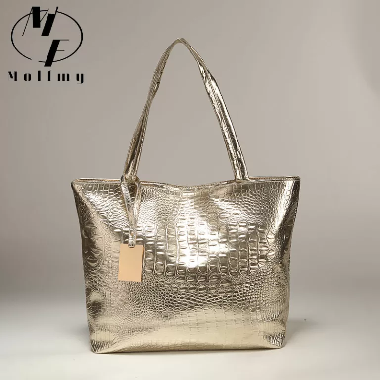 Bolsa Maxi de Ombro Feminina Crocodile
