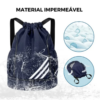 Mochila Esportiva Impermeável Vários Compartimentos Espaçosa 3 em 1 Unissex