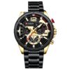 Relógio Curren Masculino Cronógrafo Business Dourado e Preto