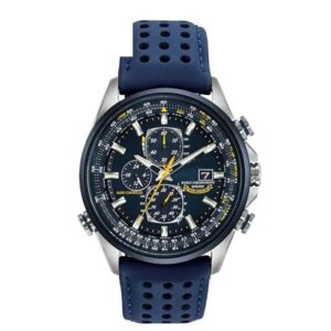 Relógio Masculino Cronógrafo Esportivo em Aço Azul Silicone