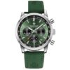 Relógio Masculino Cronógrafo Verde Verde e Prata