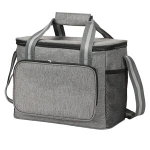 Bolsa Térmica Grande Cinza Impermeável