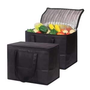 Bolsa Térmica Grande Dobrável Preta