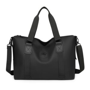 Bolsa Tote de Viagem Grande Preta Unissex