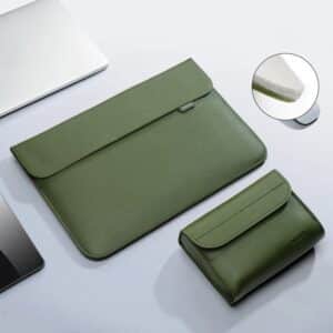Capa para Notebook Verde com Carteira