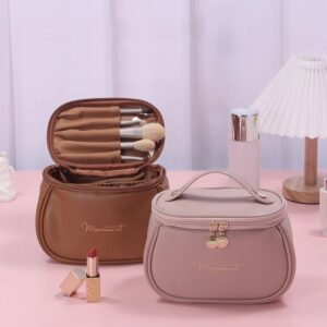Nécessaire Feminina Couro PU Rosa